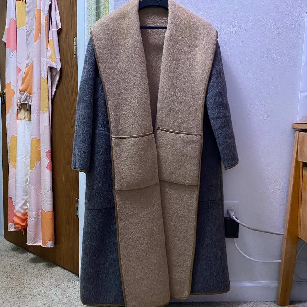 Bonnie Cashin Sills Reversible Wool Blanket Coat M/L